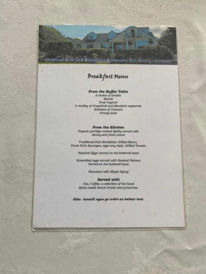 Oakfield Bed & Breakfast Kenmare Luaran gambar